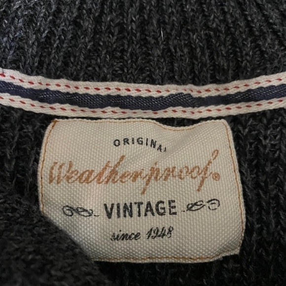 ORIGINAL Weatherproof 100% Cotton Grey Mixed Sweater Size L. Fits Small - Picture 7 of 11